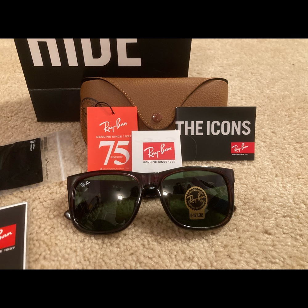 Ray-Ban Justin RB4165 55mm Rectangle Sunglasses